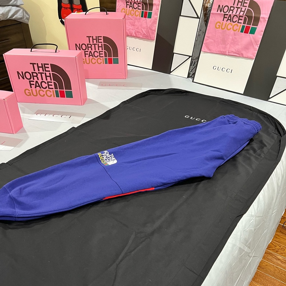 Brand NEW GUCCI X THE NORTH FACE TRACK BOTTOMS Sweatpants Men’s Size XXL